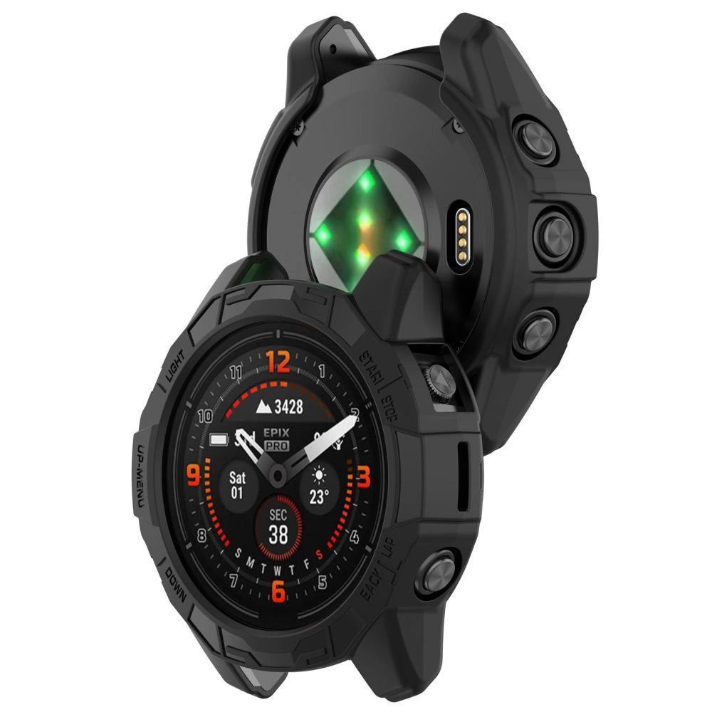 Etui Tech-Protect Defense Air na Garmin Fenix 7 / 7 Pro - czarne – zdjęcie 2