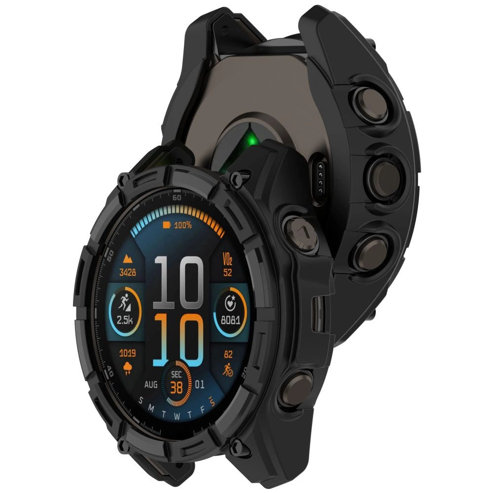 Etui Tech-Protect Defense Air na Garmin Fenix 8 47 mm - czarne – zdjęcie 2