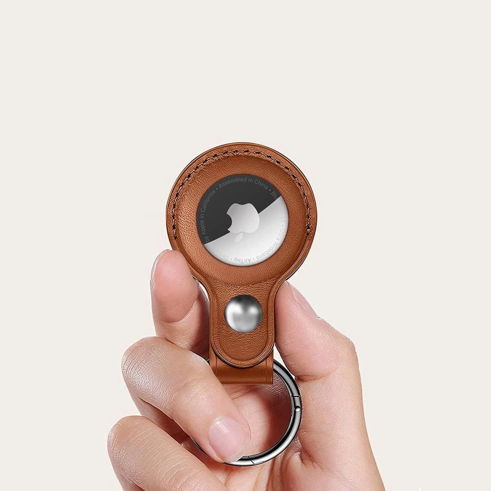 Etui Tech-Protect NaturalFit na Apple AirTag 1 / 2 - brązowy – zdjęcie 3
