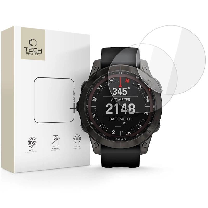 Szkło hartowane Tech-Protect na Garmin Fenix 7X / 7X Pro - przezroczyste