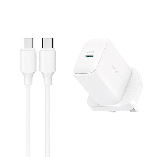 Ładowarka sieciowa Joyroom JR-TCF20 PD 20W (wtyczka UK) z kablem - biała