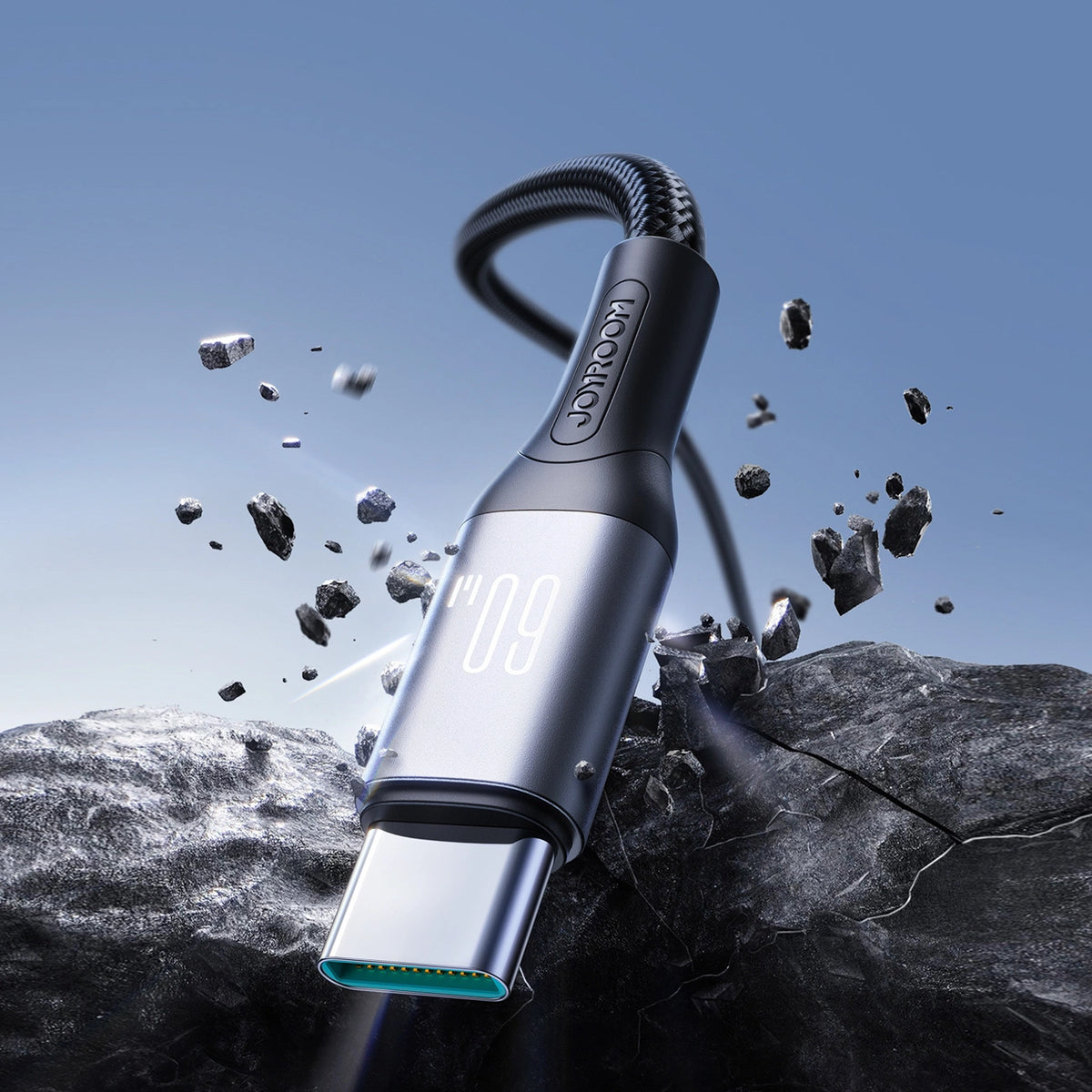 Kabel Joyroom S-A28 Flash Series 60W USB-C - USB-C 1m - czarny – zdjęcie 3