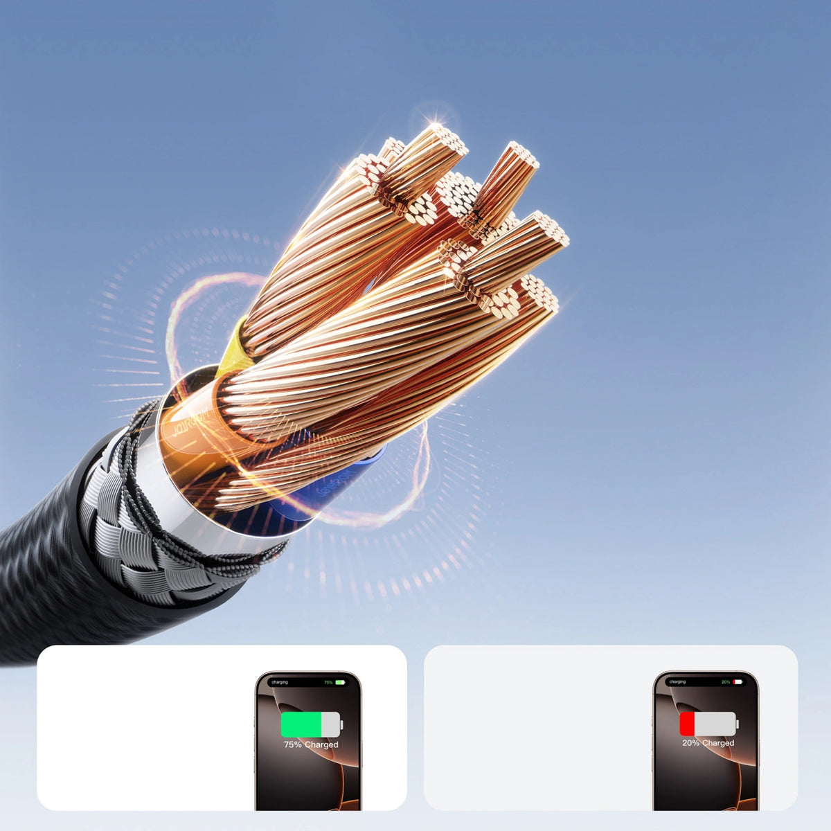 Kabel Joyroom S-A28 Flash Series 60W USB-C - USB-C 1m - czarny – zdjęcie 4