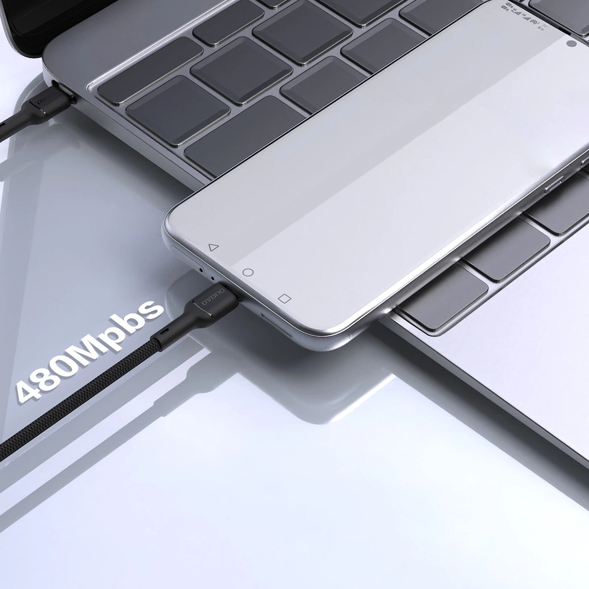 Kabel Dudao L9C 65W USB-C - USB-C 1m - czarny – zdjęcie 5