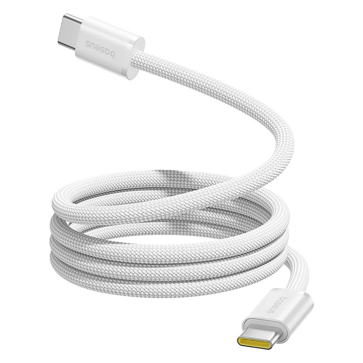 Kabel Baseus Dynamic 4 Pro 100W USB-C - USB-C magnetyczny 1m - biały