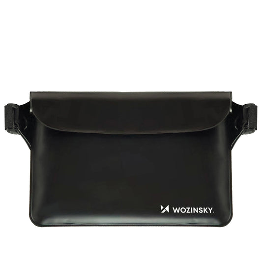 Saszetka Wozinsky WWS-01 wodoodporna nerka PVC - czarna