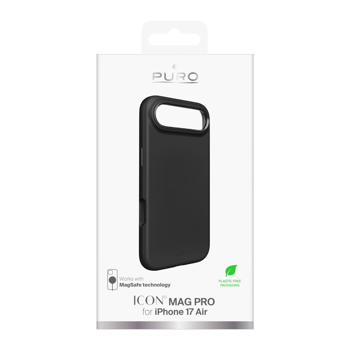 Etui silikonowe Puro Icon Mag Pro Liquid Silicone na iPhone 17 - czarne – zdjęcie 2