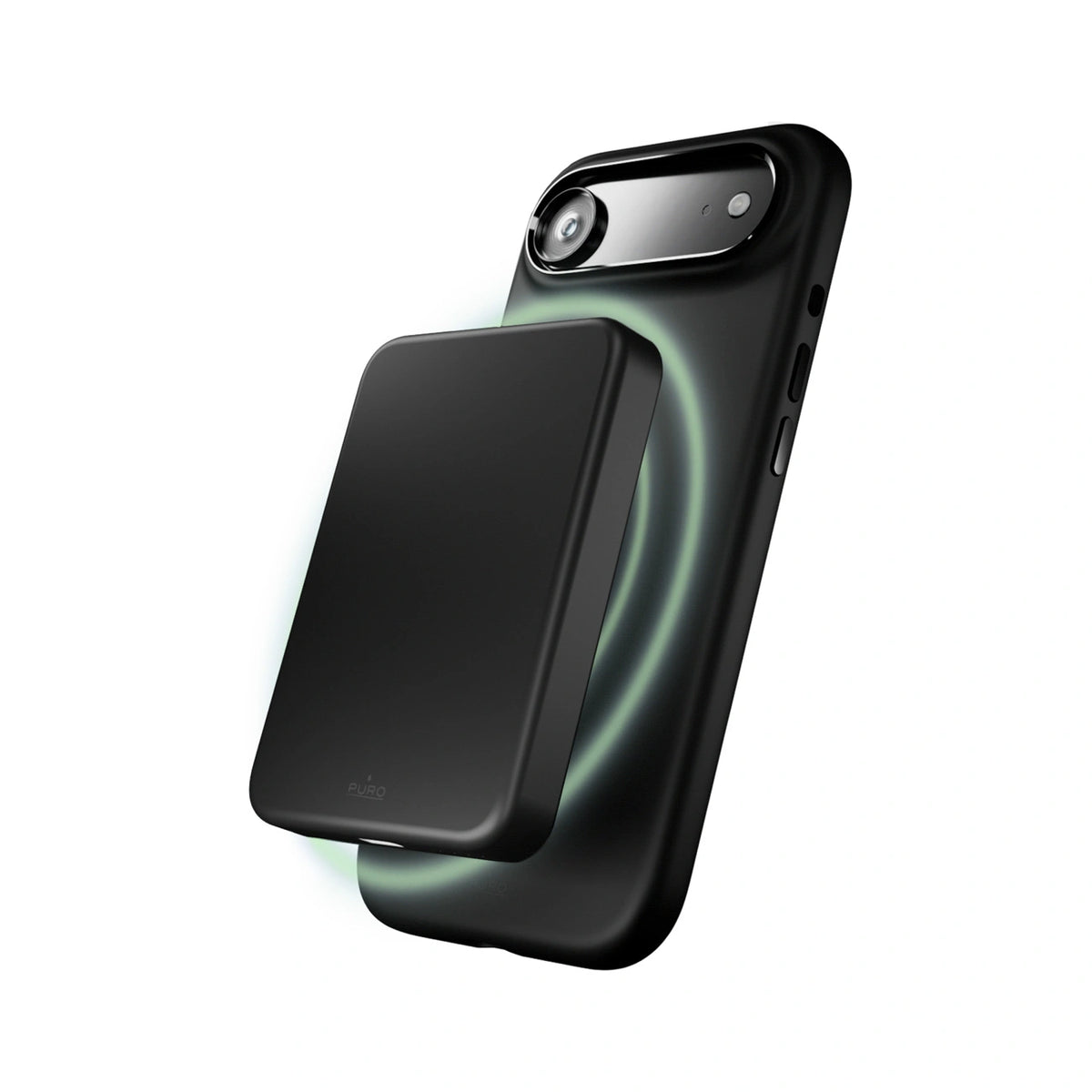 Etui silikonowe Puro Icon Mag Pro Liquid Silicone na iPhone 17 - czarne – zdjęcie 3