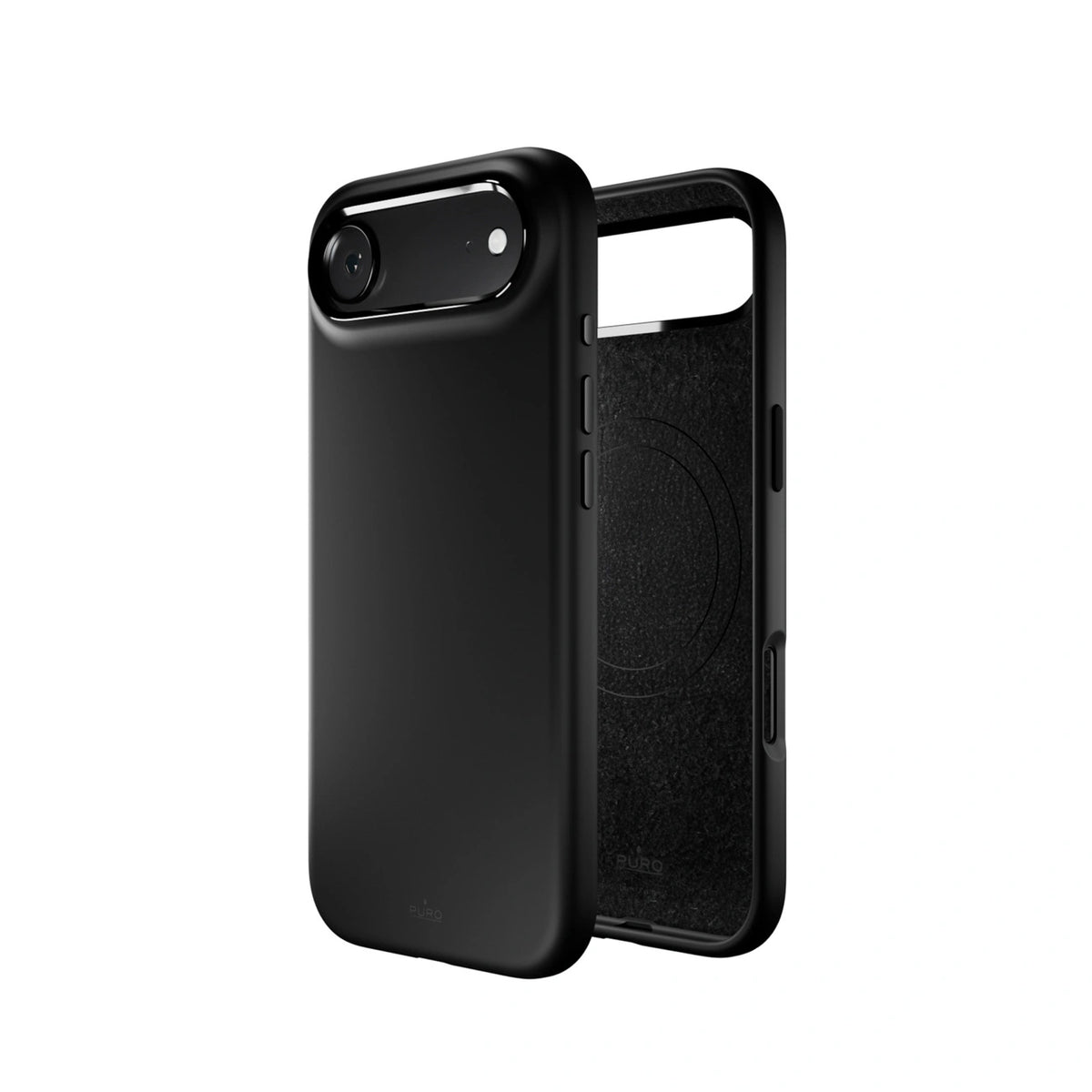 Etui silikonowe Puro Icon Mag Pro Liquid Silicone na iPhone 17 - czarne – zdjęcie 4