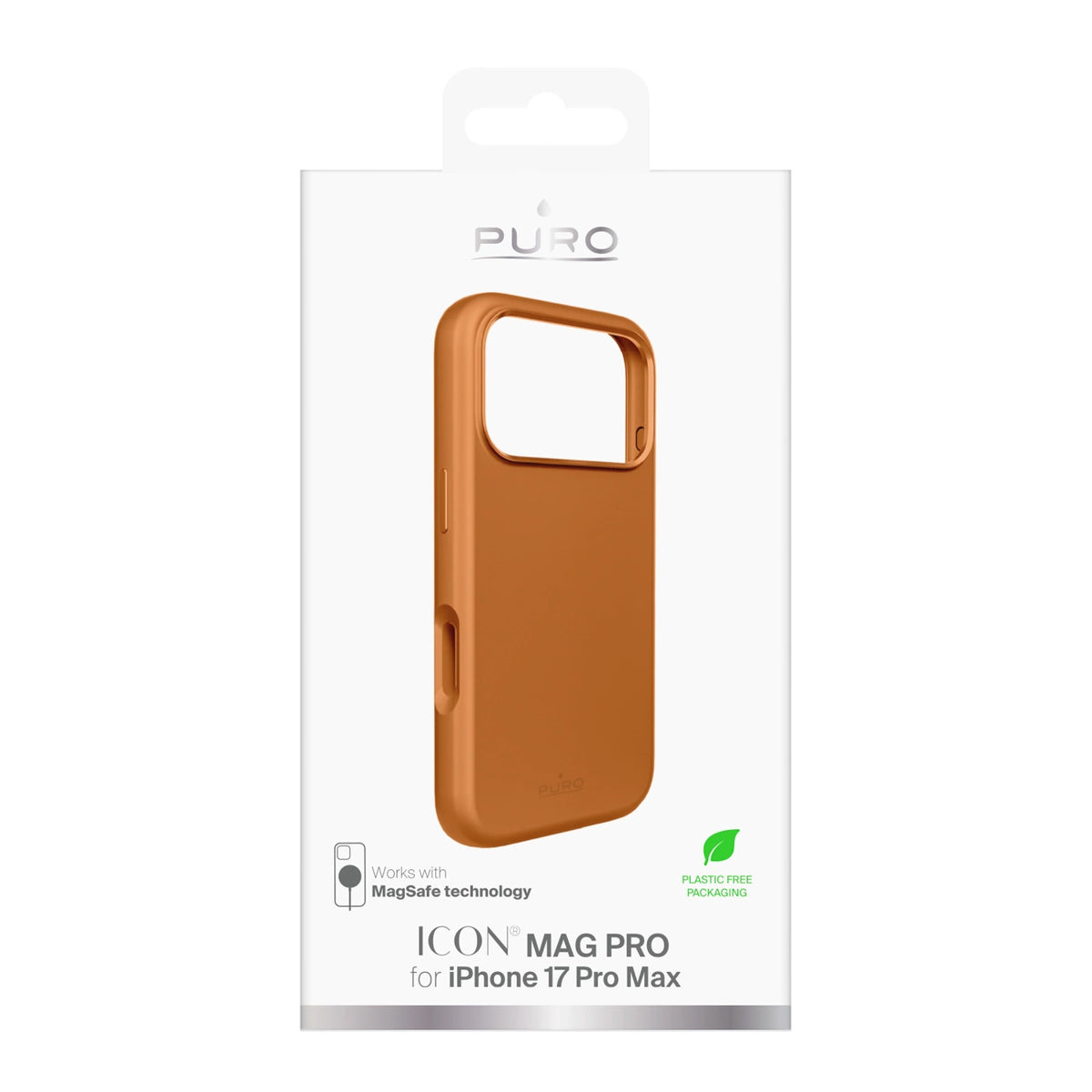 Etui silikonowe Puro Icon Mag Pro Liquid Silicone na iPhone - pomarańczowe – zdjęcie 2