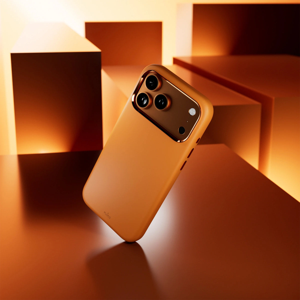 Etui silikonowe Puro Icon Mag Pro Liquid Silicone na iPhone - pomarańczowe – zdjęcie 7