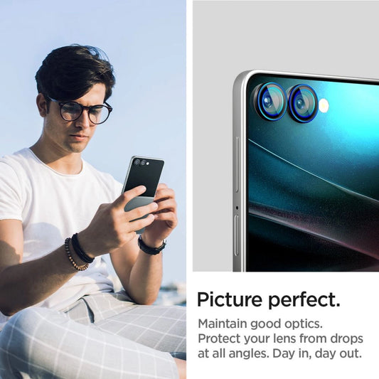 Osłona aparatu Spigen Optik Pro HD na Samsung Galaxy Z Flip 7 - czarna