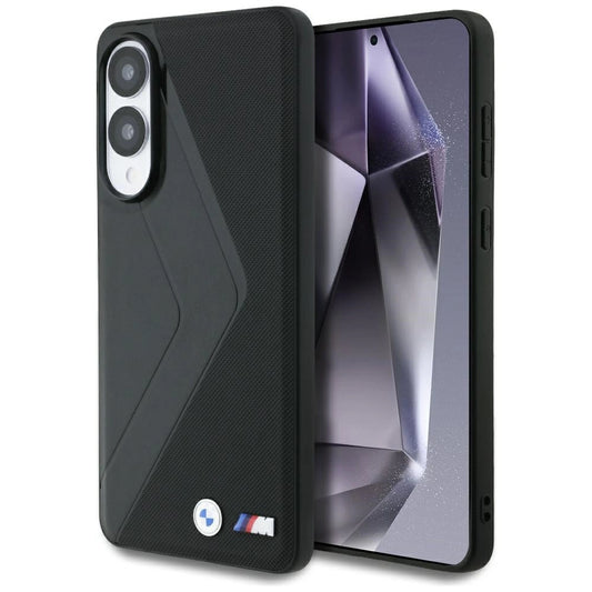 Etui BMW Leather Oversized Stripes na Samsung Galaxy S25 Edge - czarne