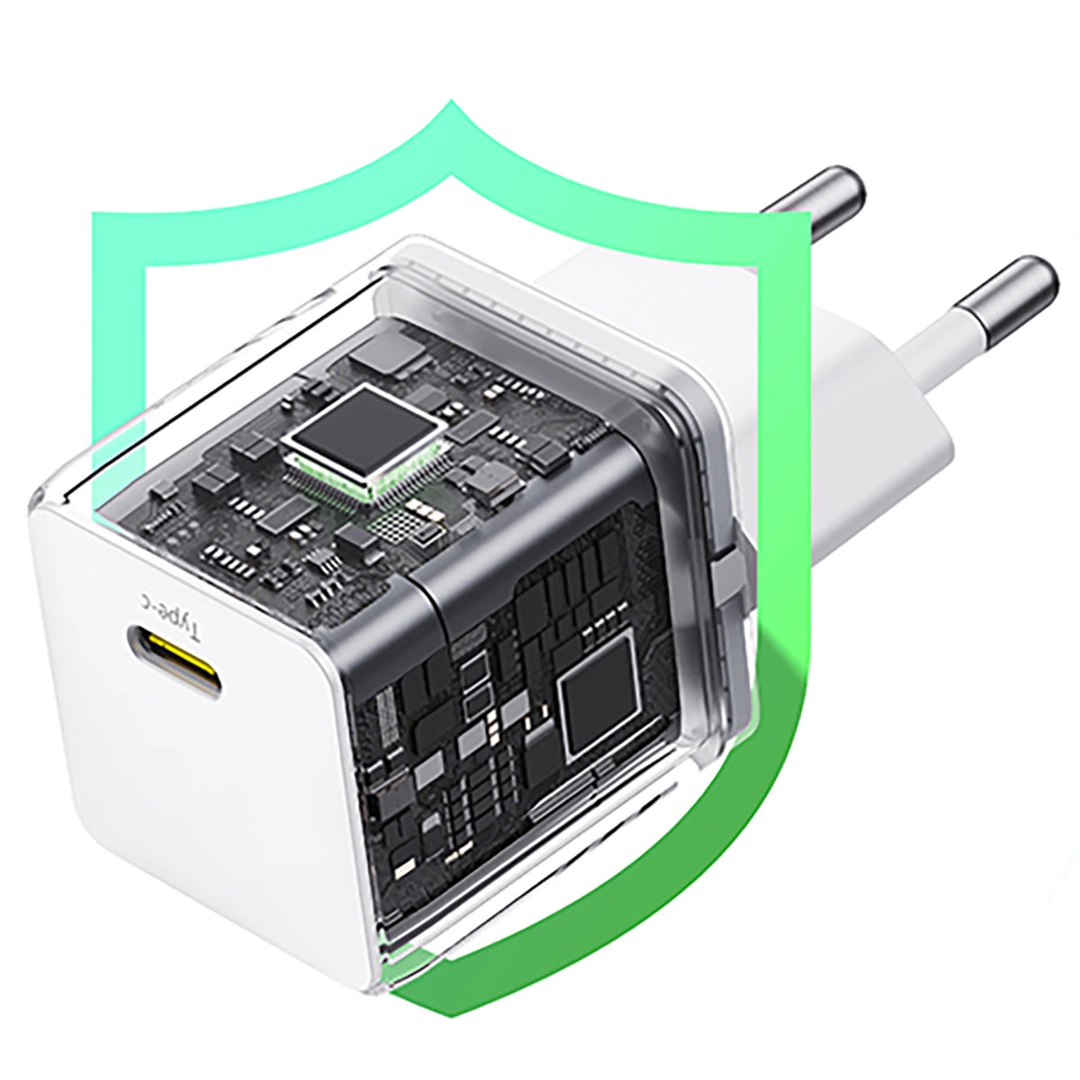 Ładowarka sieciowa Baseus Palm 1C 20W (z kablem Baseus Mini White - biała – zdjęcie 15