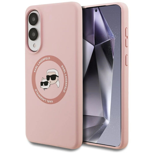 Etui Karl Lagerfeld Silicone nauble na Samsung Galaxy S25 Edge - różowe