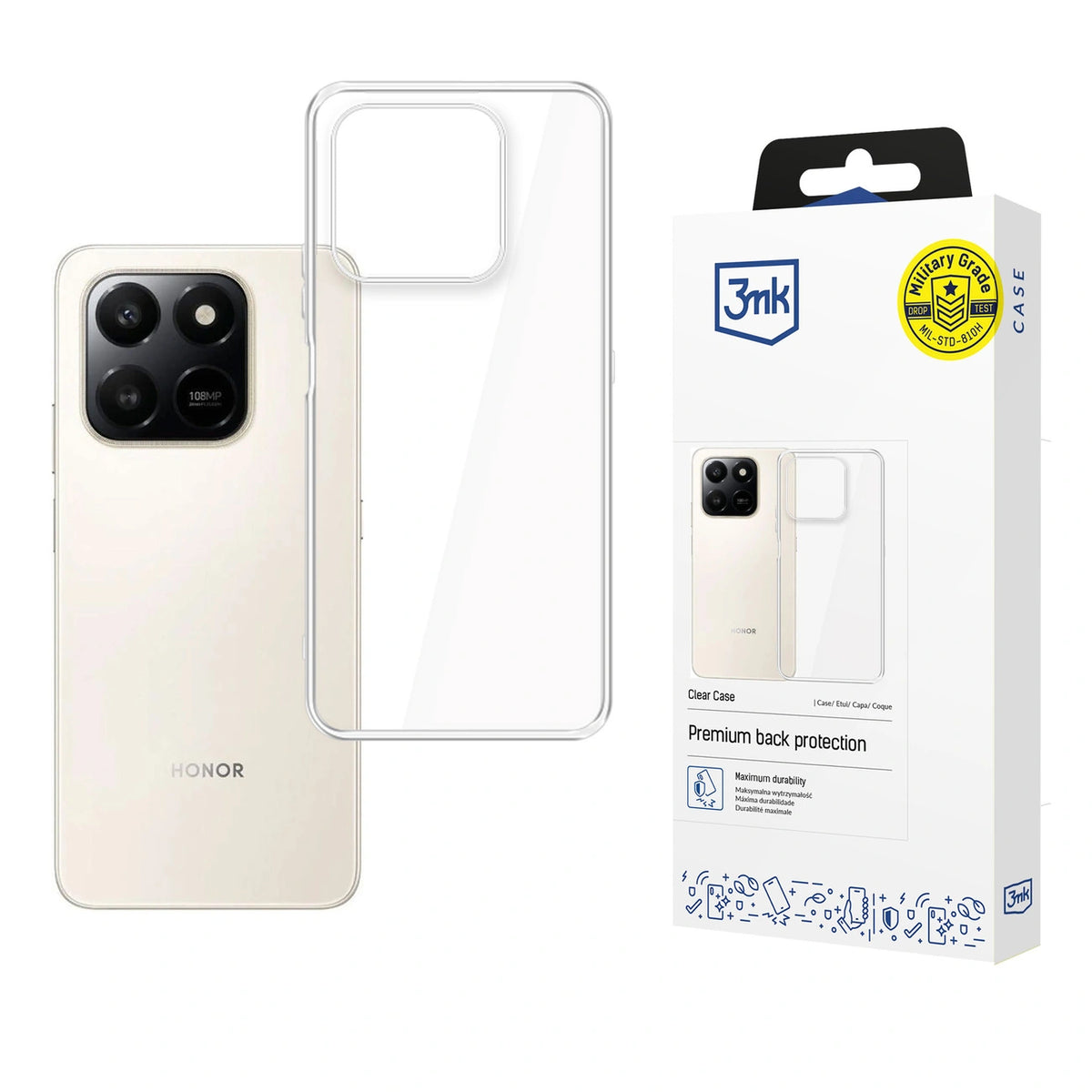 Etui 3mk Clear Case na Honor 400 Smart 4G/5G - przezroczyste