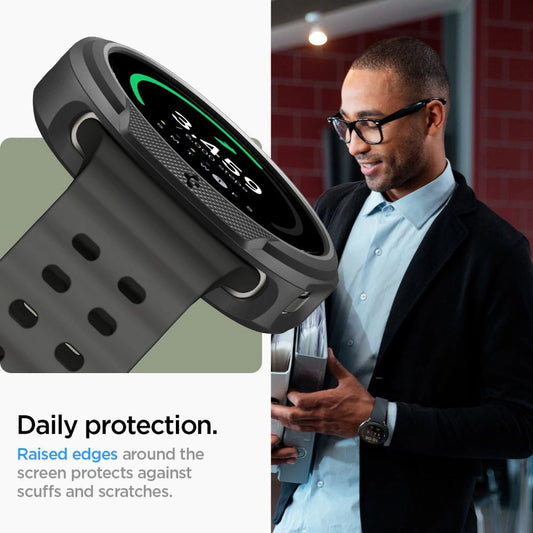 Etui Spigen Liquid Air na Samsung Galaxy Watch 8 44 mm - czarne matowe