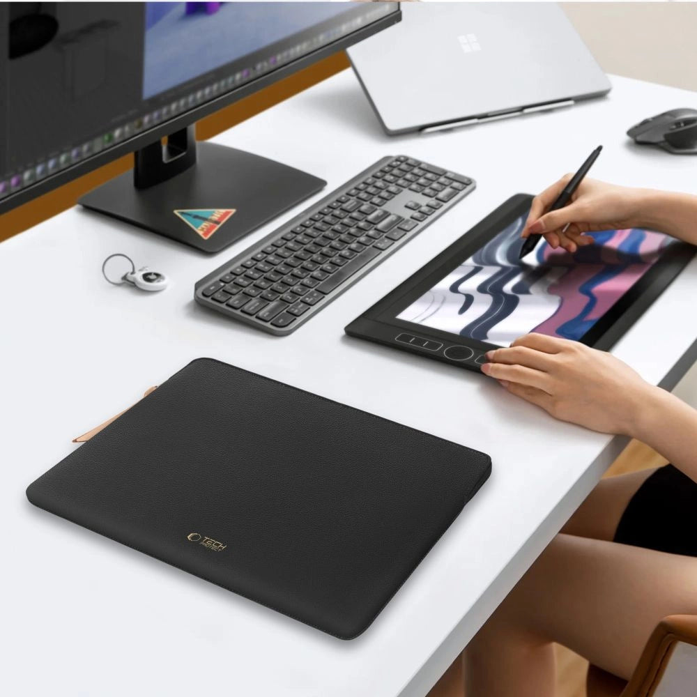 Torba Tech-Protect Fleece na laptopa 15-16 - czarna – zdjęcie 10