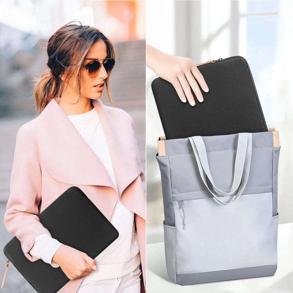 Torba Tech-Protect Fleece na laptopa 15-16 - czarna – zdjęcie 14