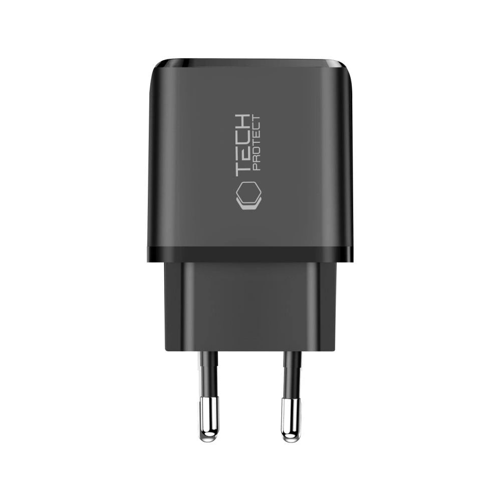 Ładowarka sieciowa Tech-Protect NCA30 PD 30W / QC3.0 USB-A / USB-C- czarna