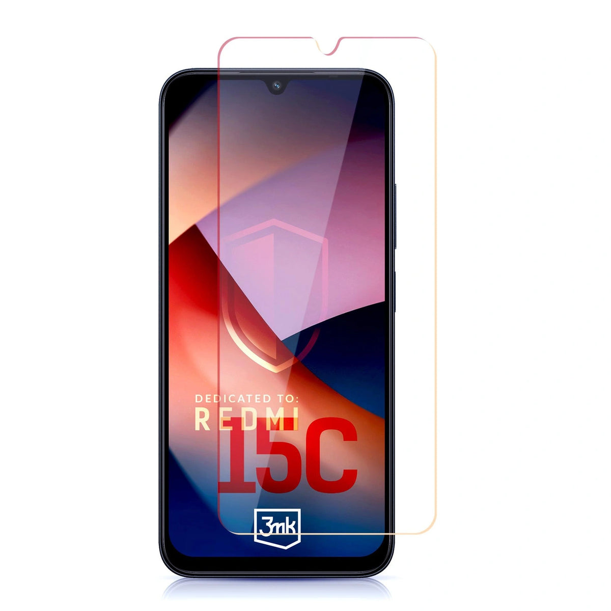 Szkło hartowane 3mk HardGlass na Xiaomi Redmi 15C