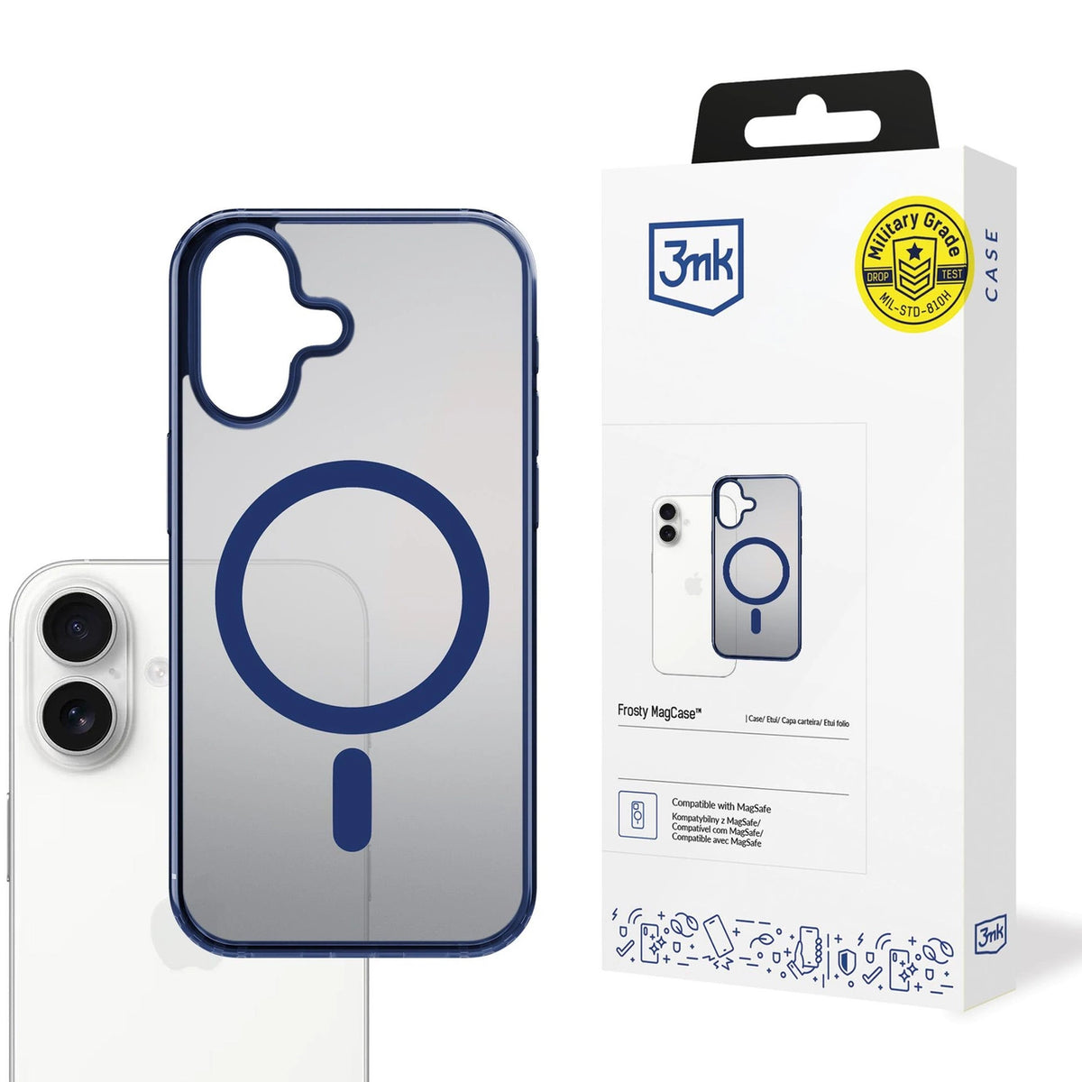 Etui 3mk Frosty MagCase na iPhone 17 - niebieskie