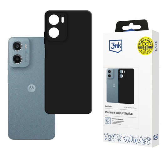 Etui 3mk Matt Case na Motorola Moto G05 / E15 G4 - czarne matowe