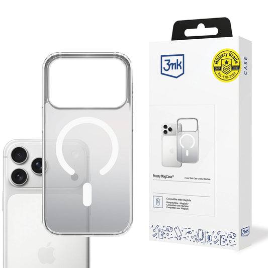 Etui 3mk Frosty MagCase na iPhone 17 Pro - białe