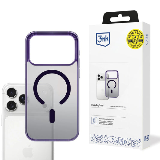 Etui 3mk Frosty MagCase na iPhone 17 Pro - fioletowe
