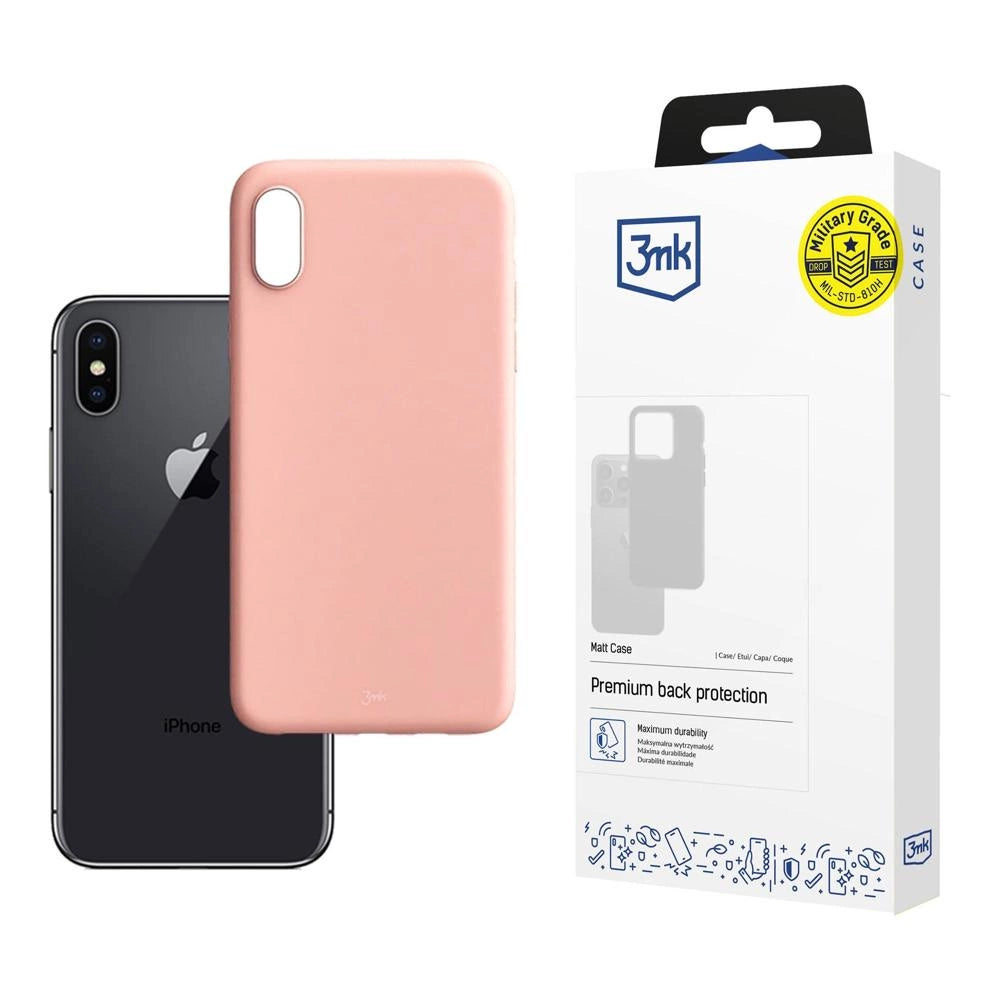 Etui 3mk Matt Case na Apple iPhone Xs Max - różowe matowe