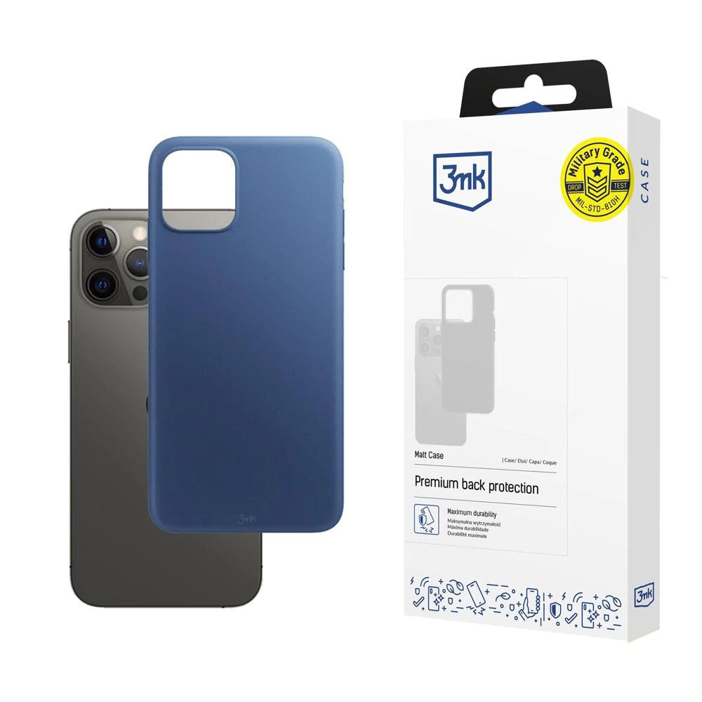 Etui 3mk Matt Case na iPhone 12 Pro Max - niebieskie matowe