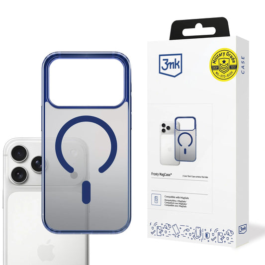 Etui 3mk Frosty MagCase na iPhone 17 Pro - niebieskie