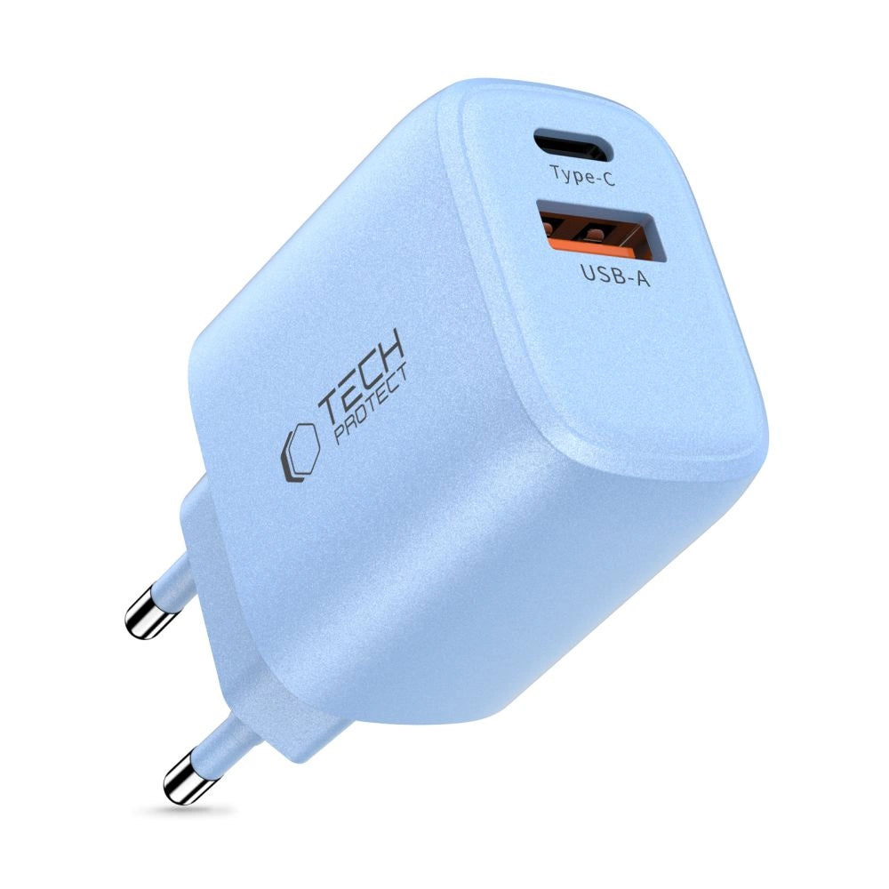 Ładowarka sieciowa Tech-Protect NCA20 PD 20W QC3.0 USB-A - niebieska – zdjęcie 2