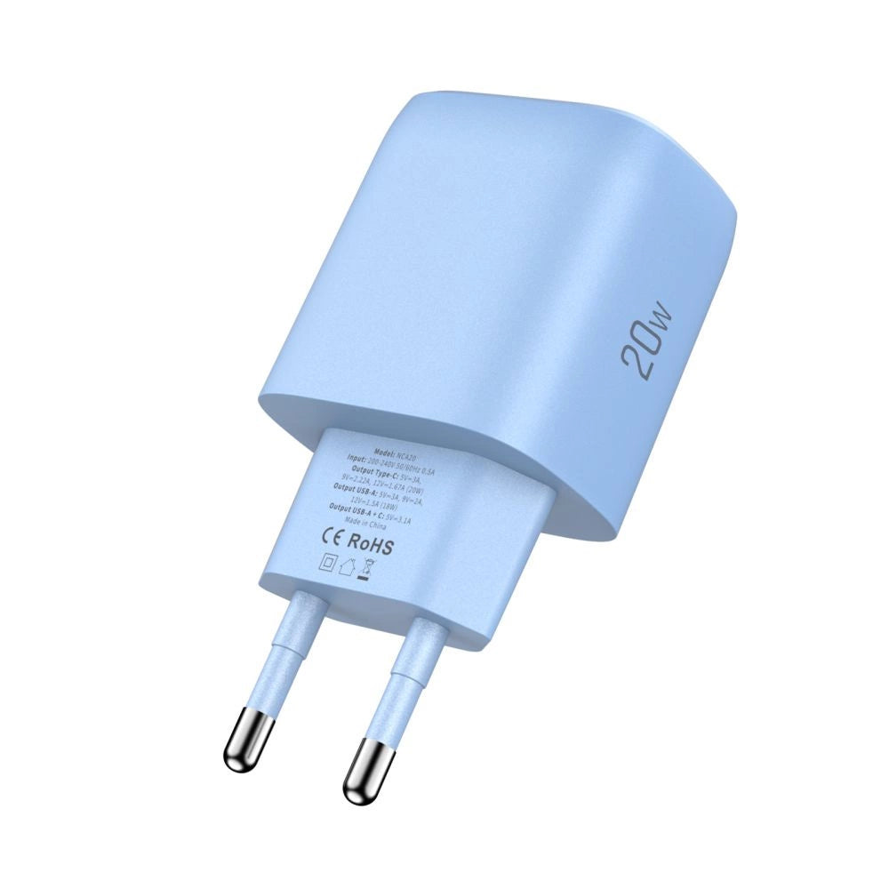 Ładowarka sieciowa Tech-Protect NCA20 PD 20W QC3.0 USB-A - niebieska – zdjęcie 4