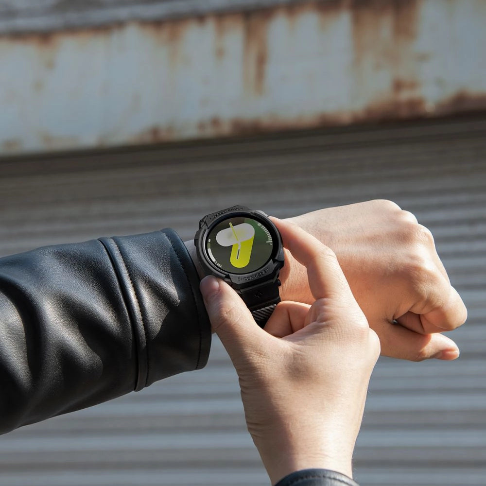 Pasek Spigen Rugged Armor Pro na Samsung Galaxy Watch 8 44 mm - czarny mat – zdjęcie 13