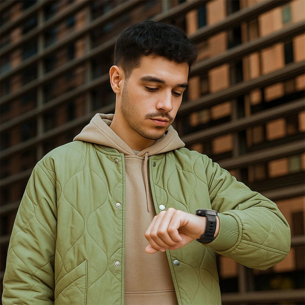 Pasek Spigen Rugged Armor Pro na Samsung Galaxy Watch 8 44 mm - czarny mat – zdjęcie 15