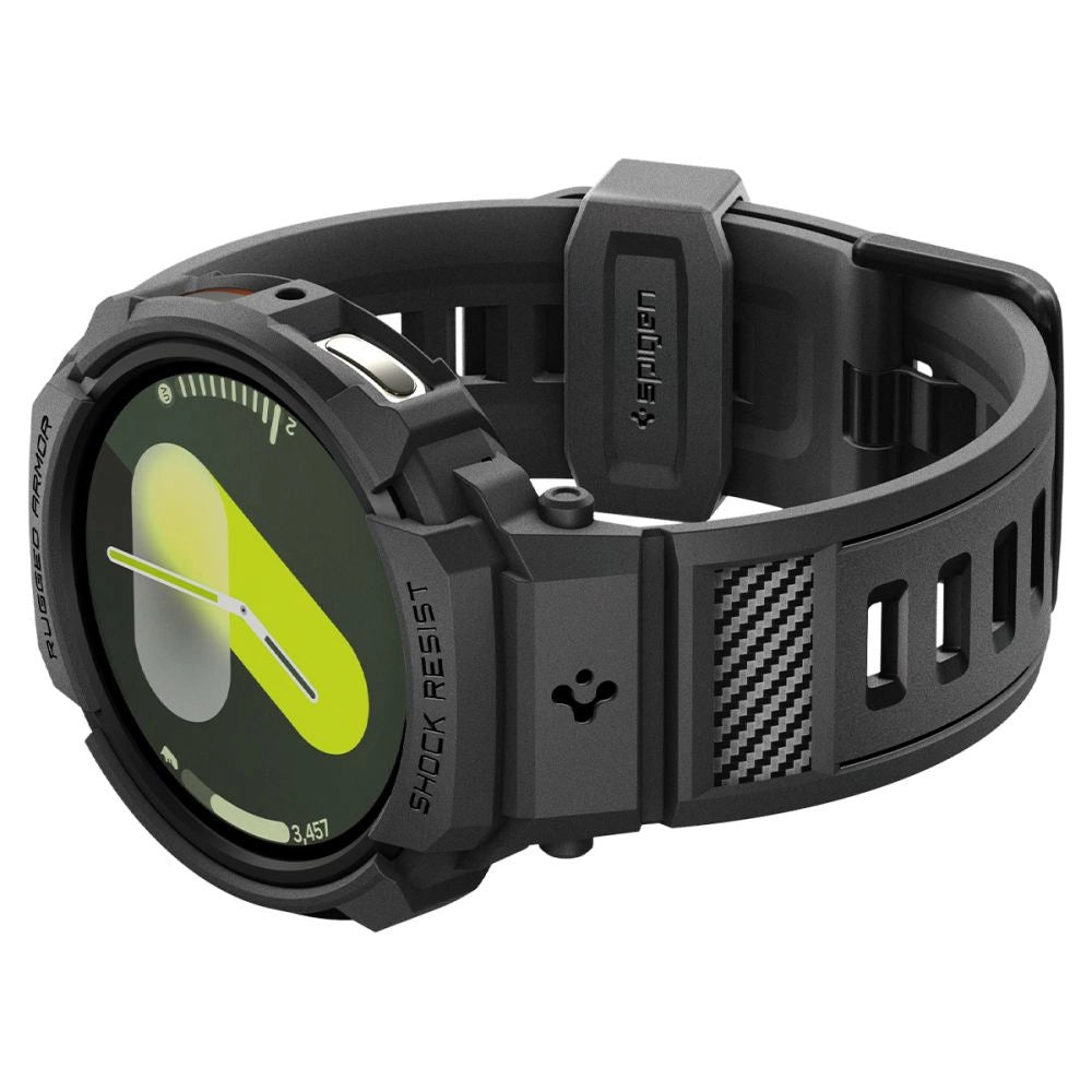 Pasek Spigen Rugged Armor Pro na Samsung Galaxy Watch 8 44 mm - czarny mat – zdjęcie 8