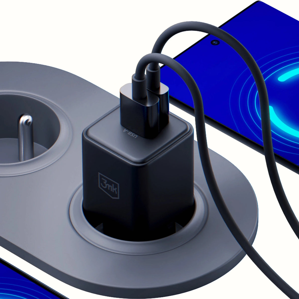 Ładowarka sieciowa 3mk Hyper GaN Charger 20W QC4+ PD PPS USB-C - czarna – zdjęcie 11