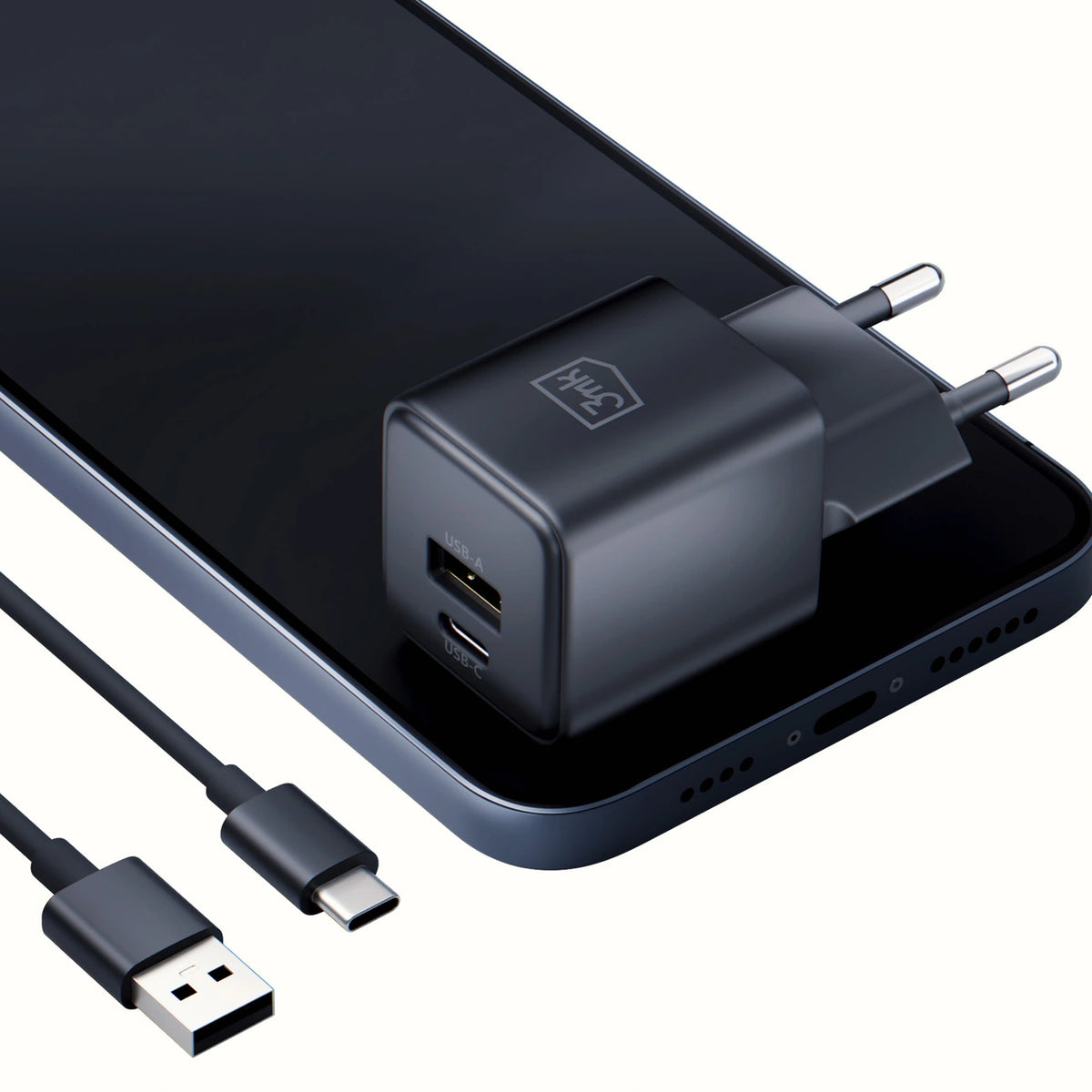 Ładowarka sieciowa 3mk Hyper GaN Charger 20W QC4+ PD PPS USB-C - czarna – zdjęcie 13