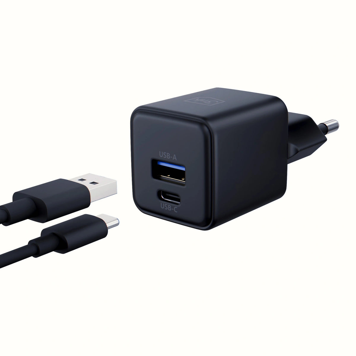 Ładowarka sieciowa 3mk Hyper GaN Charger 20W QC4+ PD PPS USB-C - czarna – zdjęcie 3