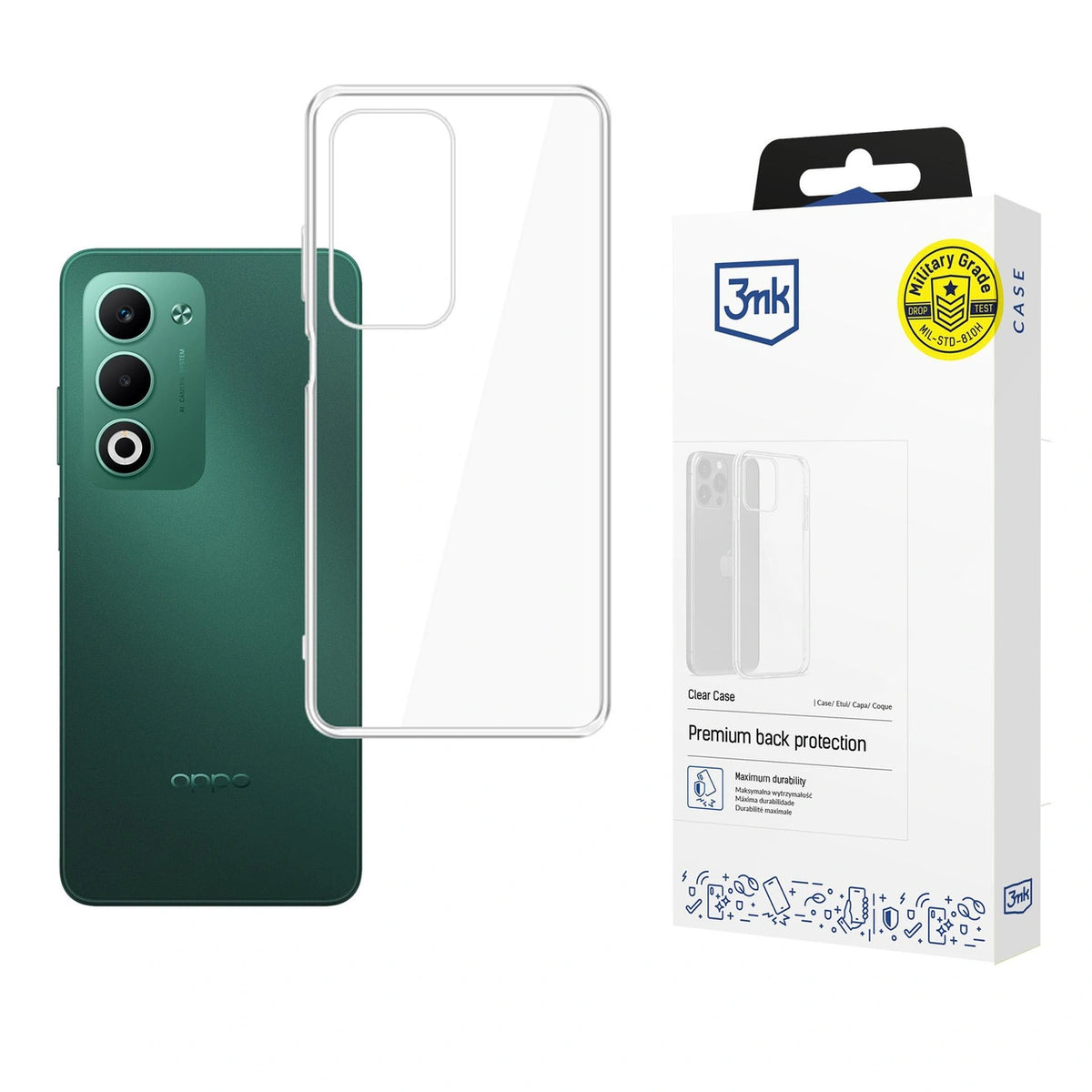 Etui 3mk Clear Case na Oppo A5 5G/ A5M - przezroczyste