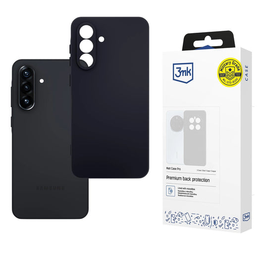 Etui 3mk Matt Case Pro na Samsung Galaxy A36 - czarne matowe