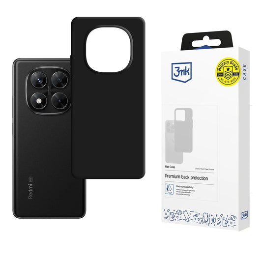 Etui 3mk Matt na Xiaomi Redmi Note 14 PRO 5G/POCO X7 5G - czarne matowe