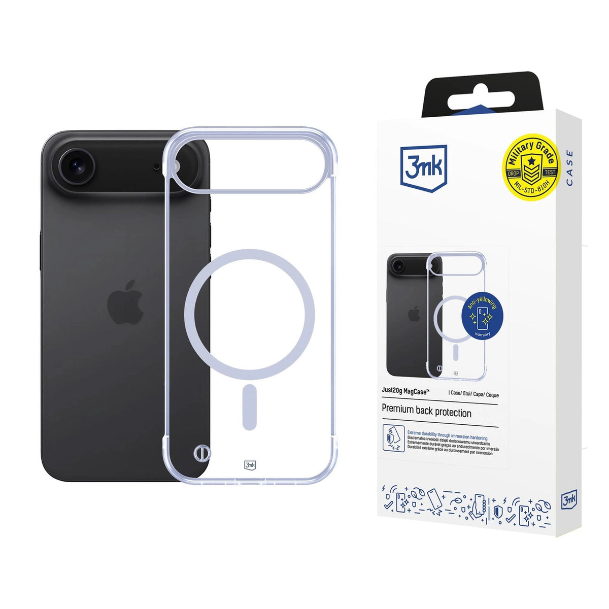 Etui 3mk Just20g MagCase na iPhone 17 Air - przezroczyste