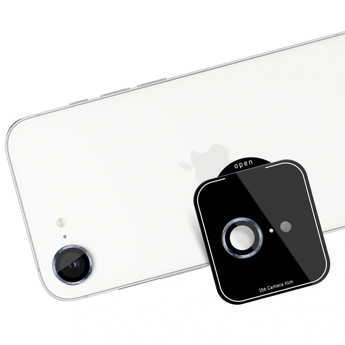 Szkło hartowane na obiektyw aparatu 3mk Lens do iPhone 16e - niebieskie – zdjęcie 5