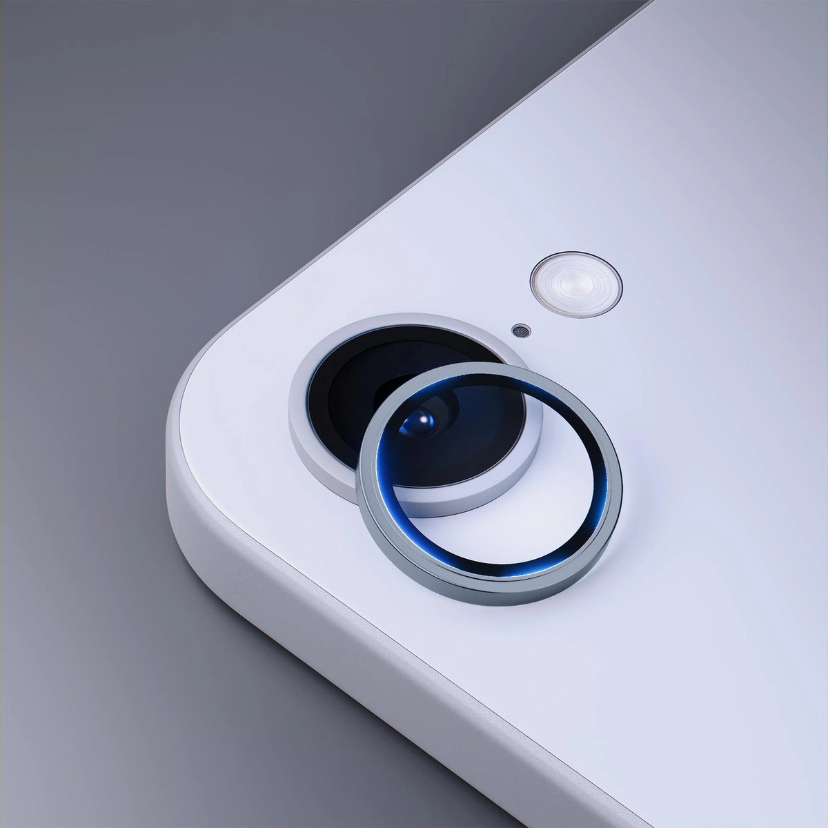 Szkło hartowane na obiektyw aparatu 3mk Lens do iPhone 16e - niebieskie – zdjęcie 8