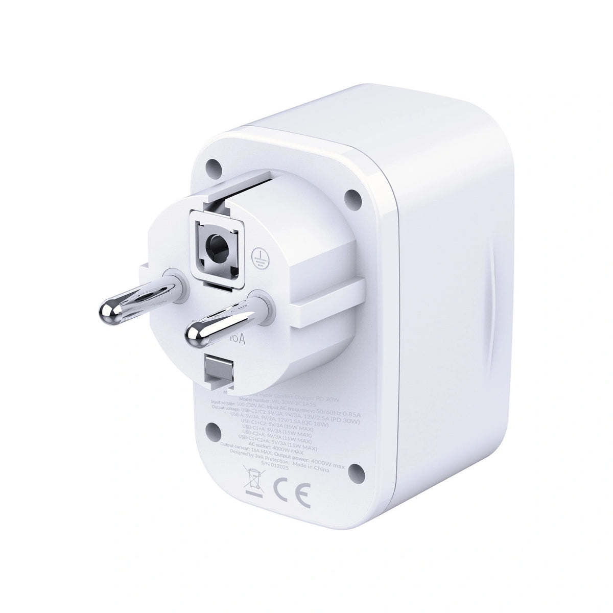 Ładowarka sieciowa 3mk Hyper Comfort Charger GaN PD 30W - biała – zdjęcie 4