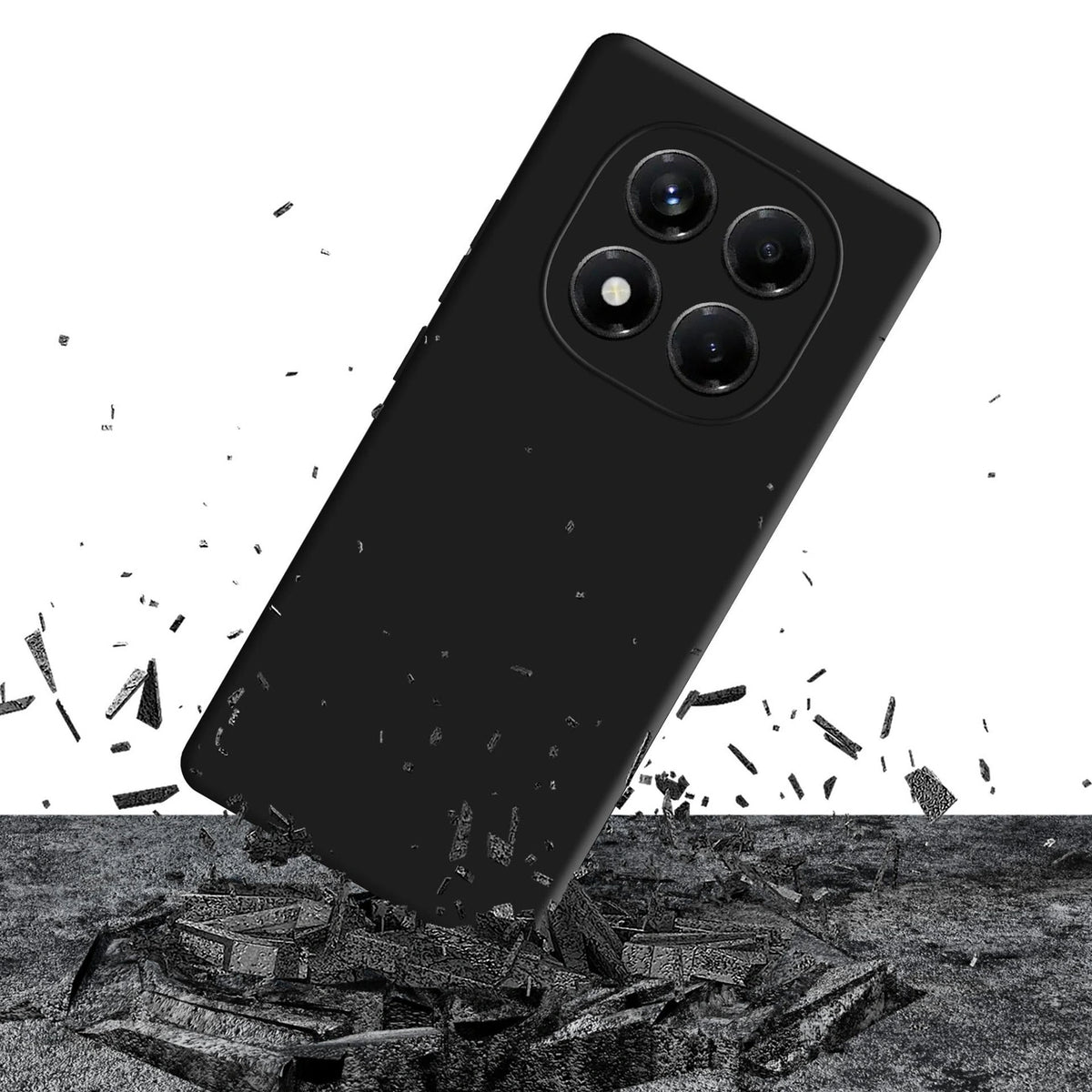Etui 3mk Matt Case Pro na Xiaomi Redmi Note 14 Pro 4G - czarne matowe – zdjęcie 6