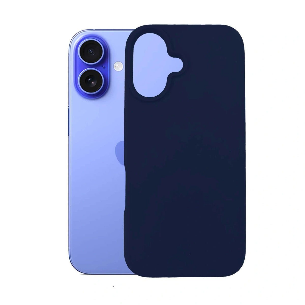 Etui 3mk Silicone Case na iPhone 16 Plus - granatowe – zdjęcie 4