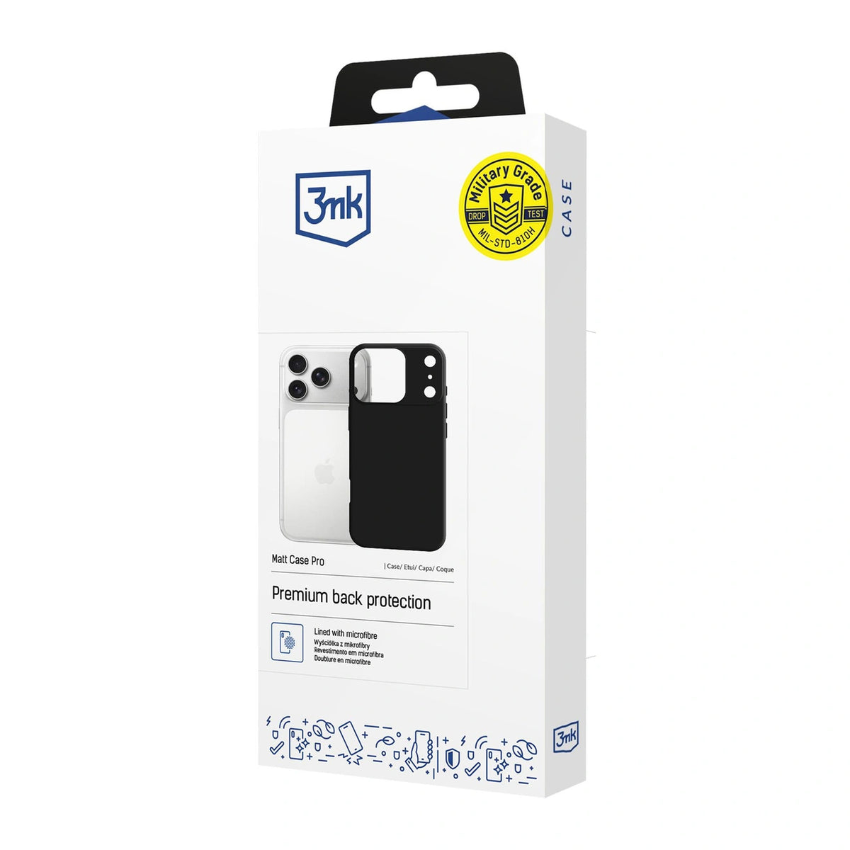 Etui 3mk Matt Case Pro na Apple iPhone 17 Pro Max - czarne matowe – zdjęcie 11
